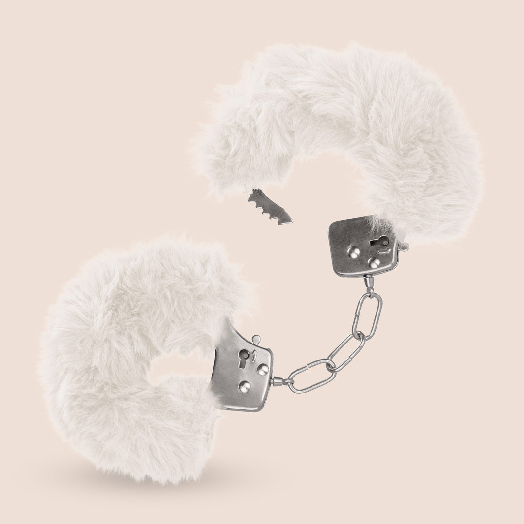 Ultra Soft Fluffy Furry Handcuffs for Couples - Cozy & Playful Restraints for Bedroom Fun, Role Play, and BDSM Accessories