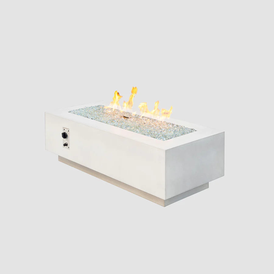 Outdoor Greatroom Cove Linear Gas Fire Pit Table - Modern Patio Heater for Backyard, Deck, and Poolside Gatherings