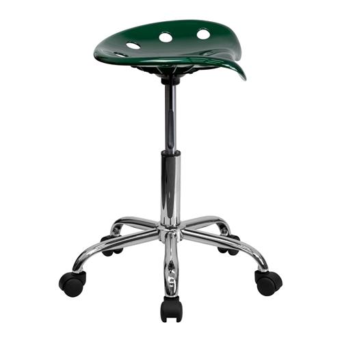Vibrant Apple Green Tractor Seat & Chrome Stool - Retro Diner Style Bar Stool for Kitchen, Cafe, and Home Decor