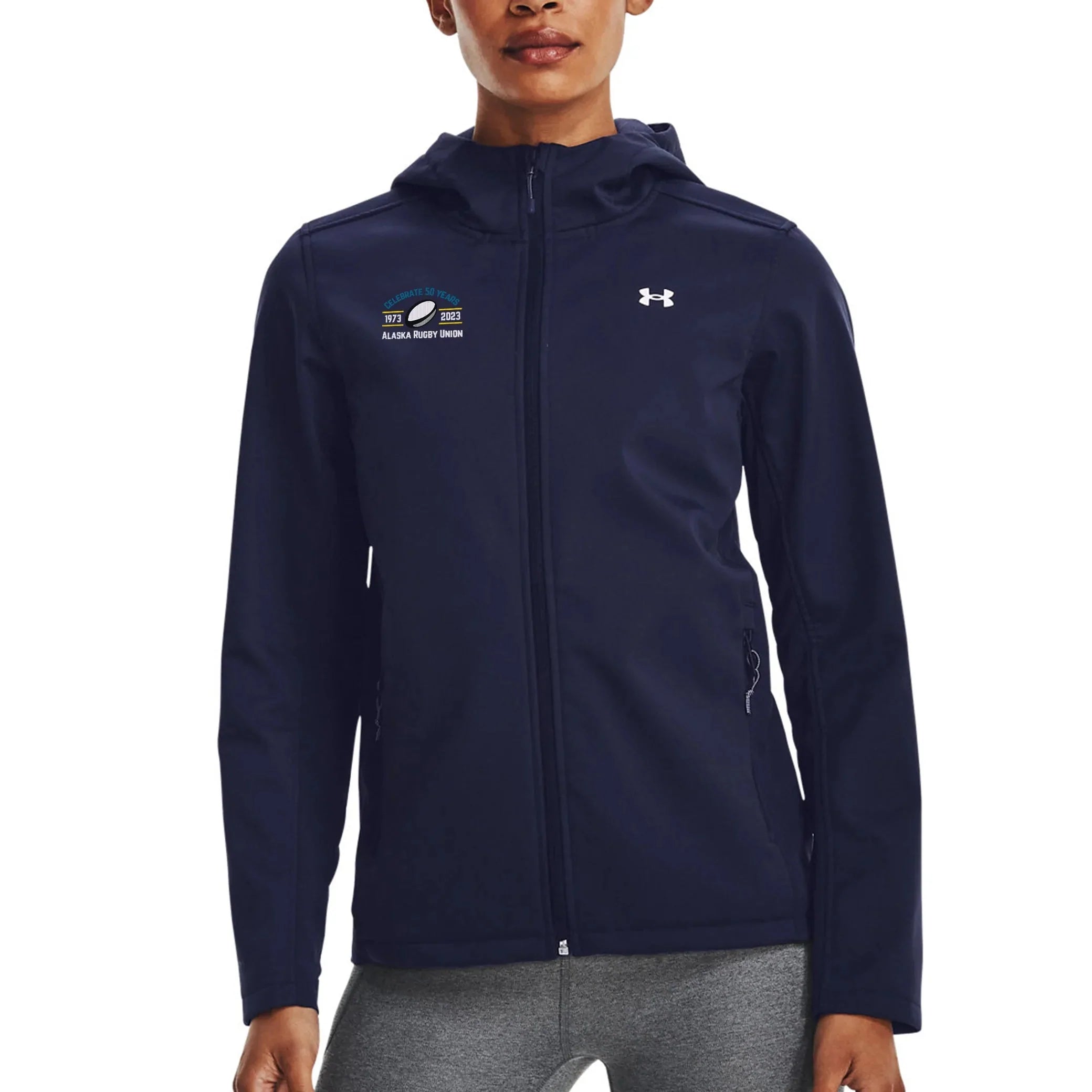 AKRU 50th Anniversary Coldgear Infrared Hooded Jacket for Women - Lightweight Winter Warmth for Outdoor Running, Hiking & Casual Wear