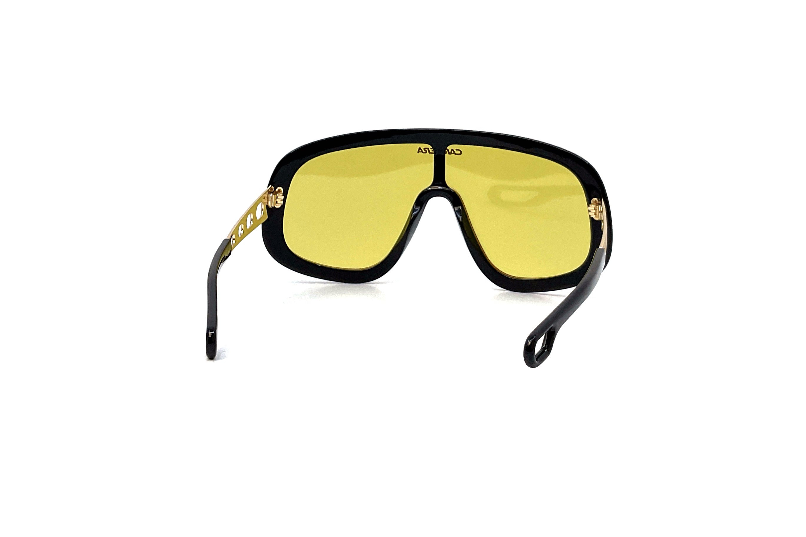 Carrera Flaglab 17 Sunglasses - Black & Red Polarized Sports Shades for Men & Women - Perfect for Running, Cycling & Outdoor Activities