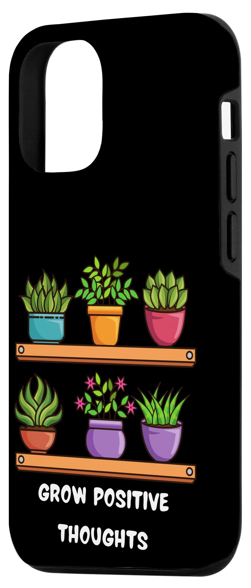 iPhone 12/12 Pro Case - Inspirational Plant Lover Design with Positive Quote for Men & Women - Perfect for Nature Enthusiasts & Daily Motivation