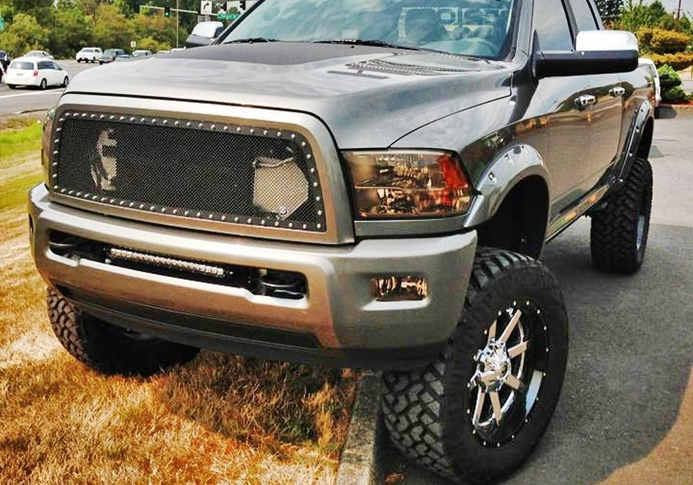 100W 20-Inch LED Light Bar with Bumper Mounting Bracket & Wiring Harness - Compatible with 2003-2018 Dodge RAM 2500 3500 Pickup Trucks - Perfect for Off-Roading, Night Driving, and Work Site Lighting
