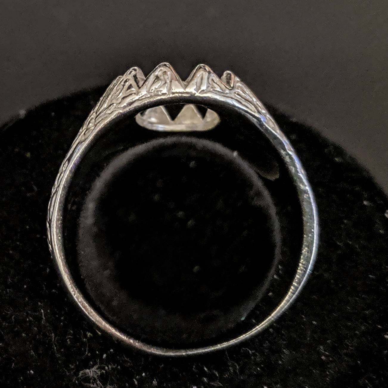 Solid Sterling Silver or 14kt Gold 10x8mm to 18x13mm Oval Cabochon Blank Men's Ring Setting - Size 9 & 11 (163034/143034) - Perfect for Jewelry Making, Custom Rings & Gift Ideas