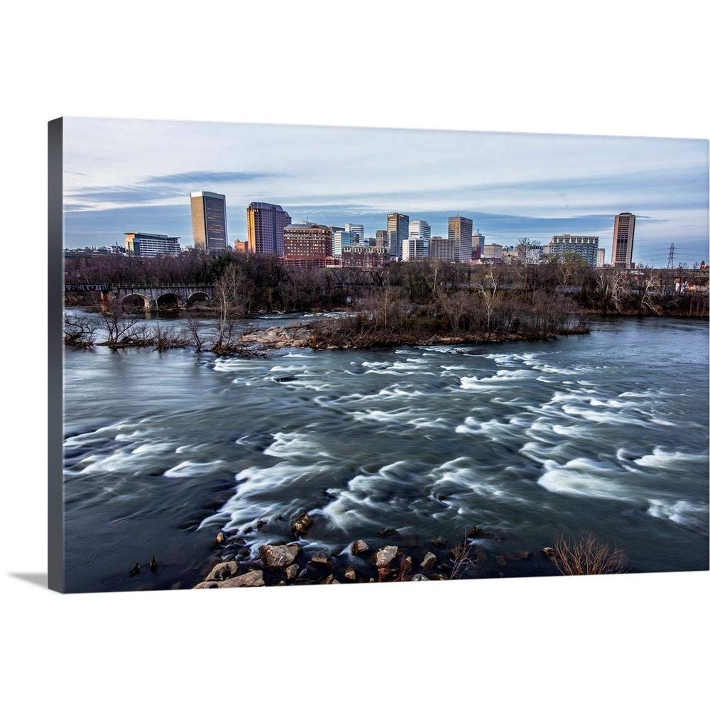 Richmond Virginia Skyline Canvas Wall Art Print - 48