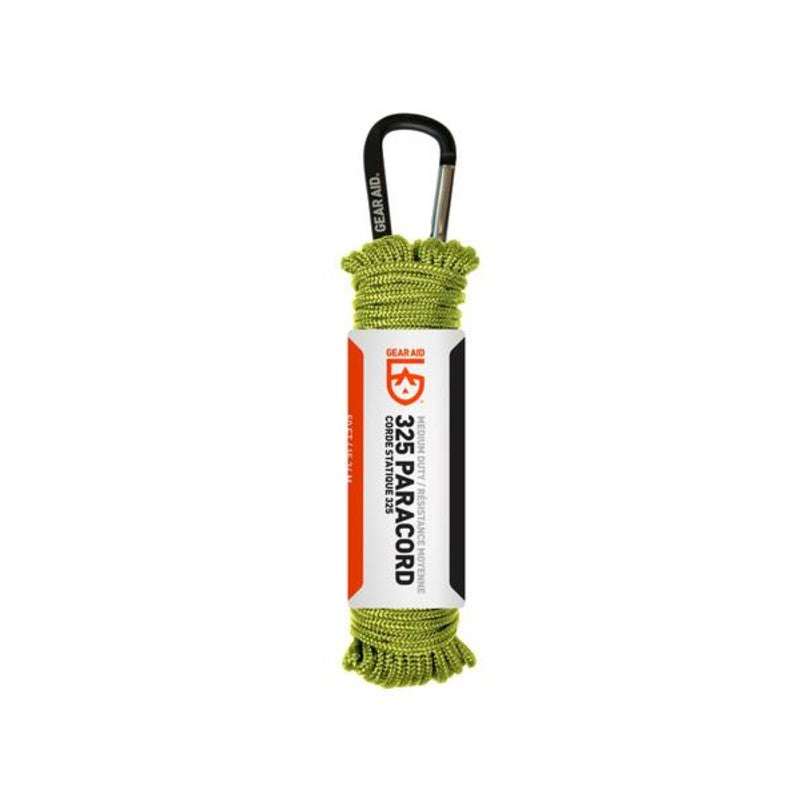 Gear Aid 325 Paracord - 50 Feet of 7-Strand 550 Paracord for Survival, Camping, Hiking & Outdoor Adventures | Emergency Rope for Tactical Gear, DIY Projects & More