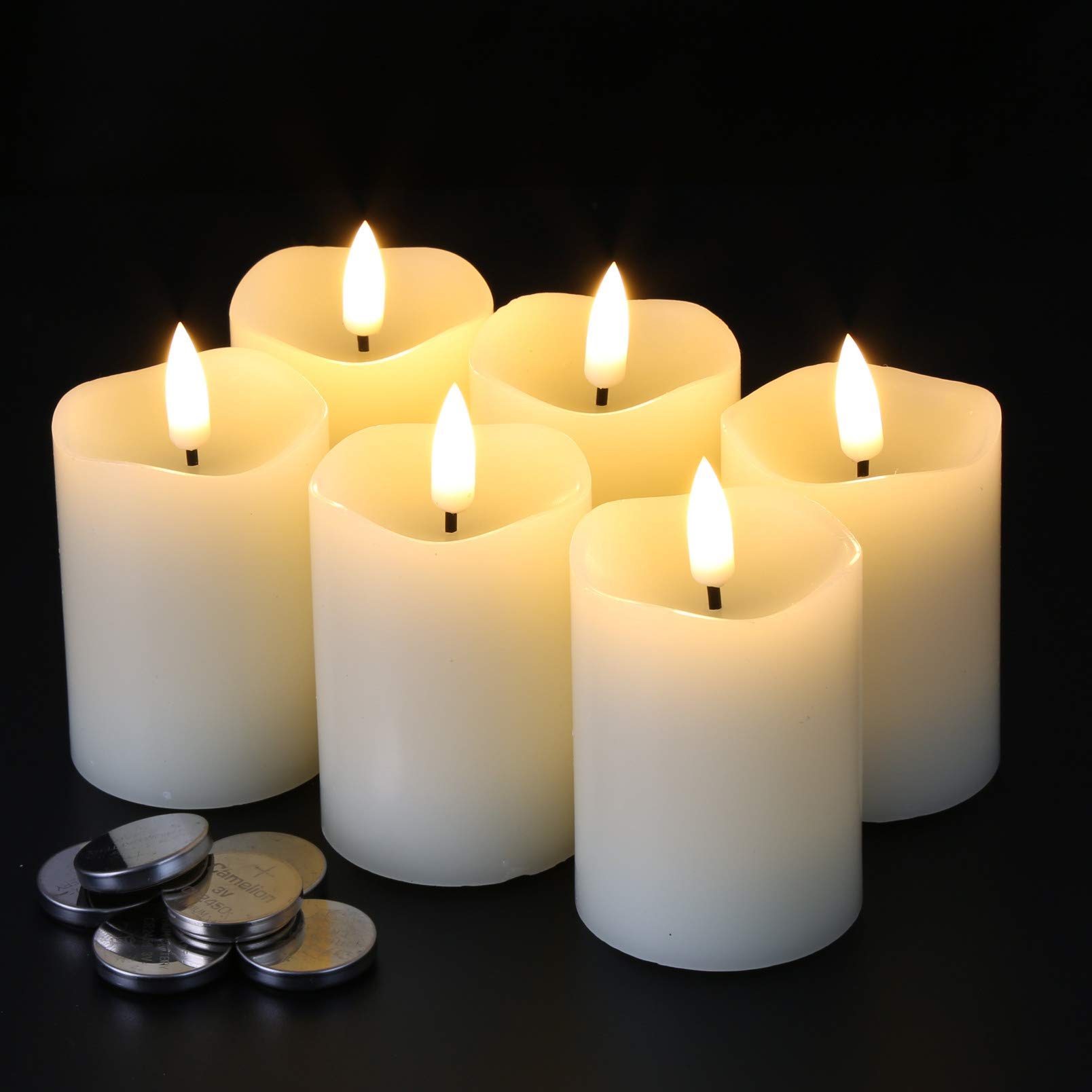 Flameless LED Votive Candles 6 Pack - 2