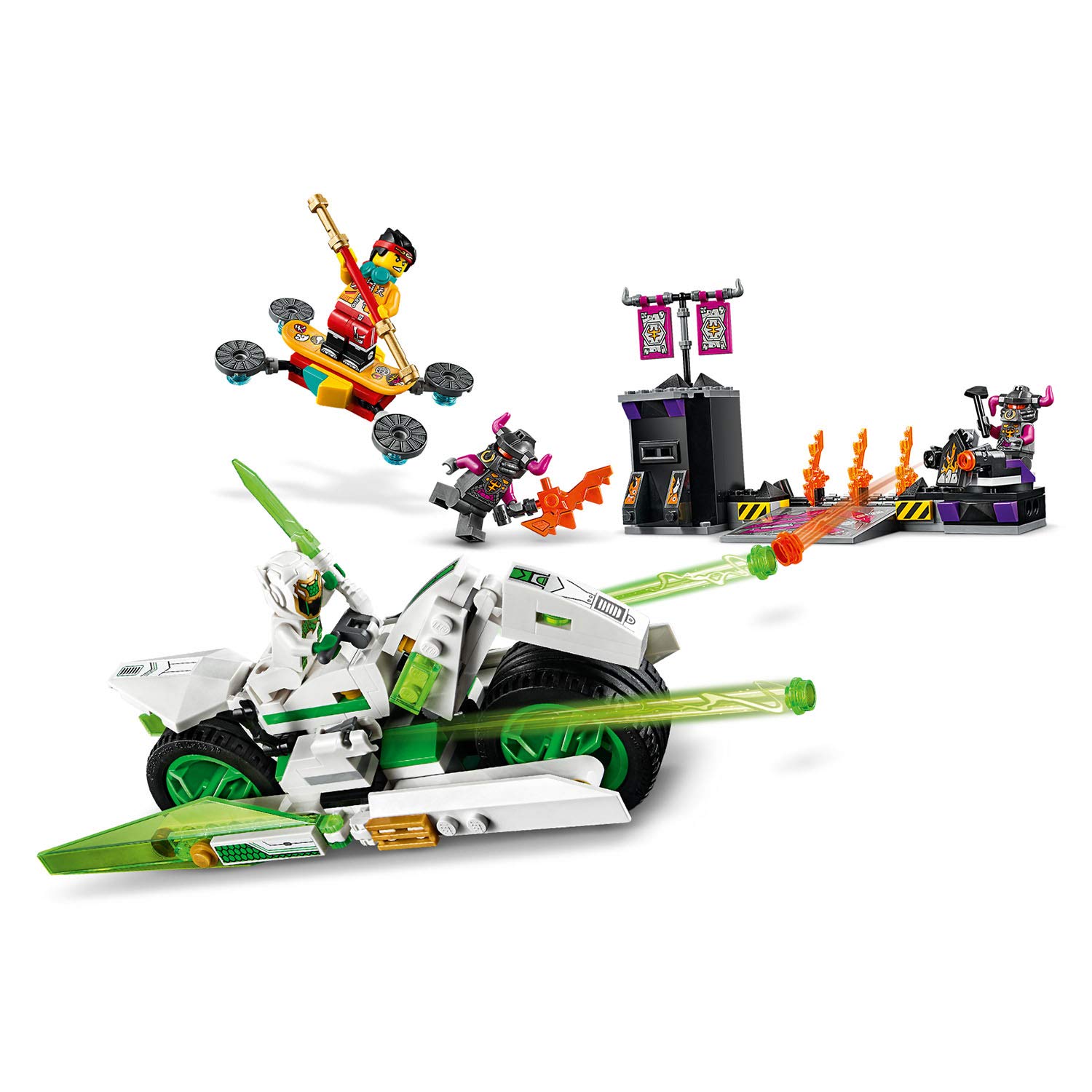 LEGO Monkie Kid White Dragon Horse Bike Building Set 80006 - Creative Construction Toy for Kids, Perfect for Playtime & Collectors