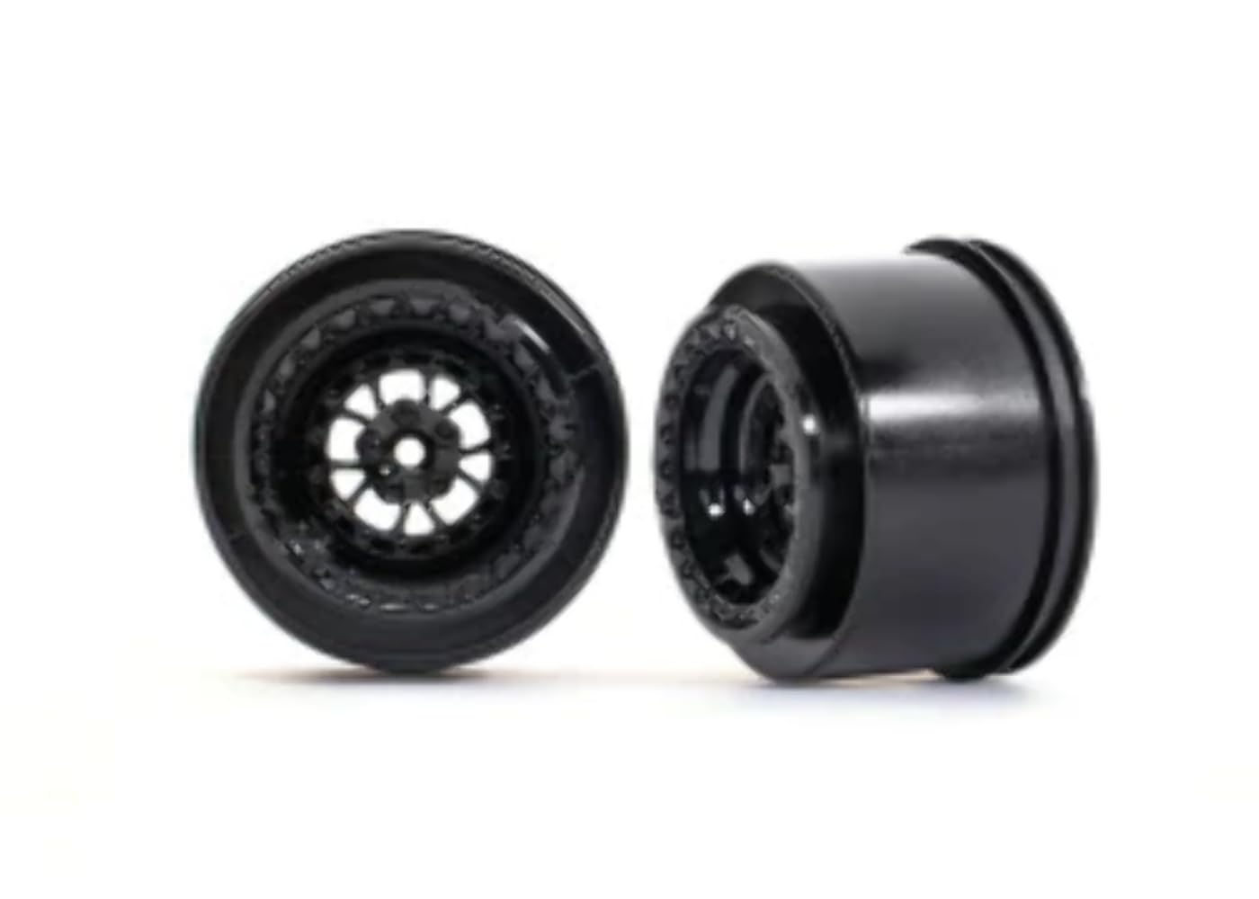 Traxxas 9473 Gloss Black Weld Rear Wheels (2-Pack) - High-Performance RC Car Wheels for Off-Road Racing & Crawling