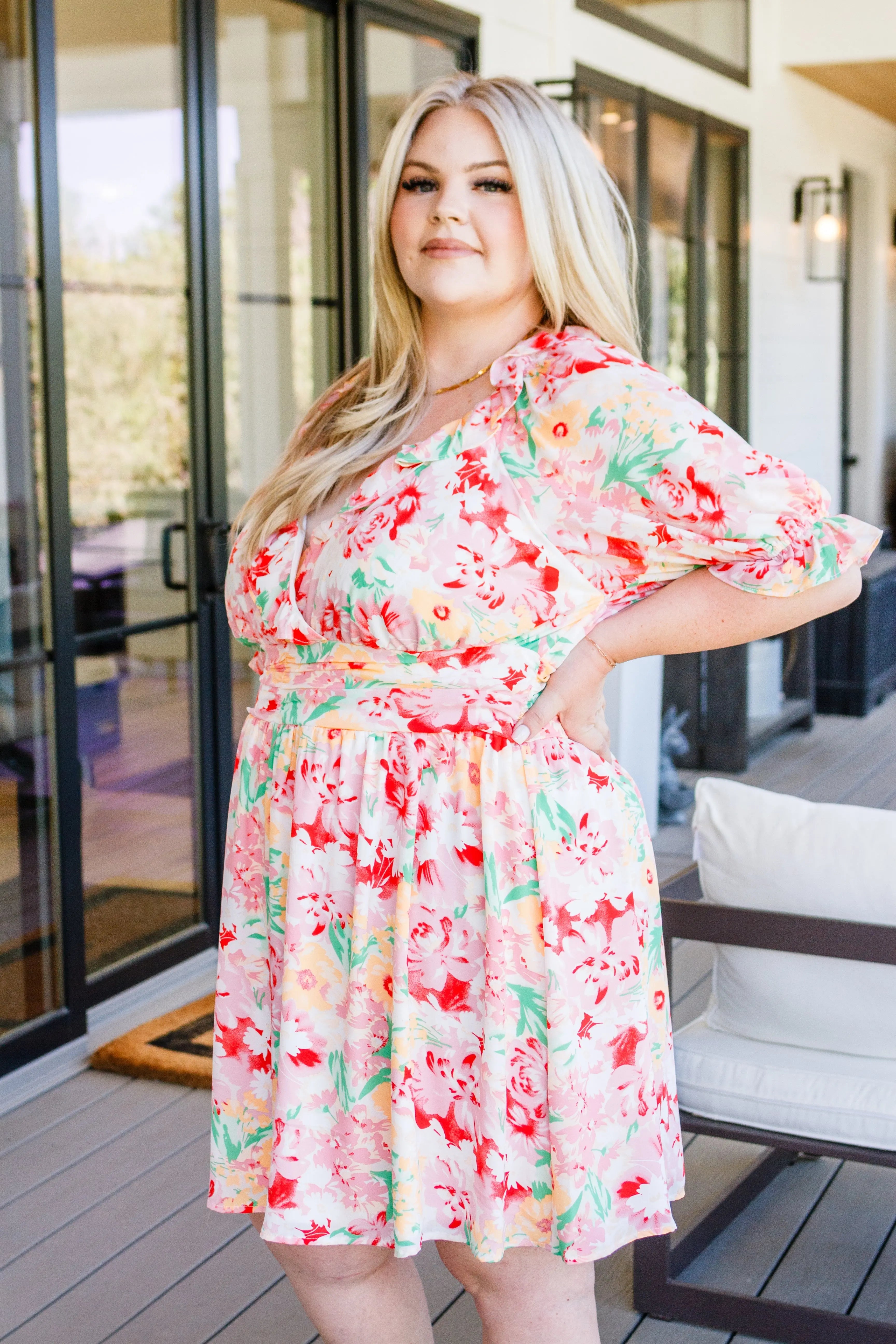 Unit Fancy Free Floral Dress for Women - Summer Boho Maxi Dress with Flowy Sleeves | Perfect for Beach Vacations, Garden Parties & Date Nights