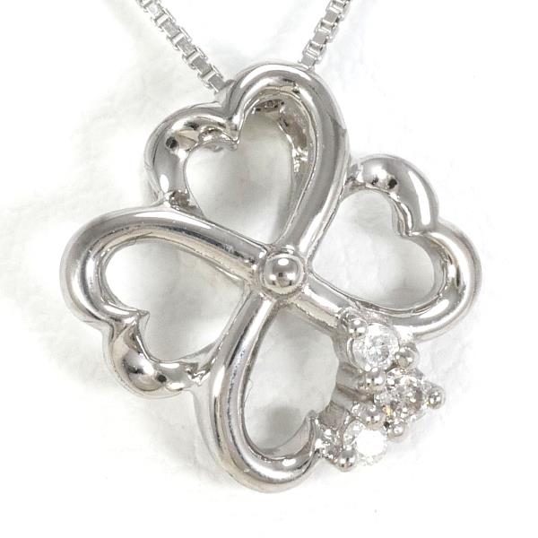 14K White Gold Diamond Necklace for Women - Elegant Pendant Jewelry Gift for Anniversary, Wedding & Special Occasions