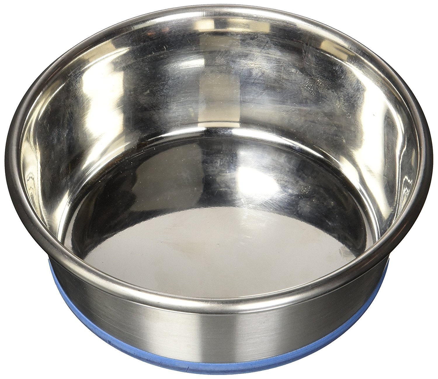Premium Stainless Steel Dog Bowls Set of 2 - 1.2 Pints (2 Cups) Capacity Each - Non-Skid Base for Messy Eaters - Perfect for Indoor/Outdoor Feeding & Travel