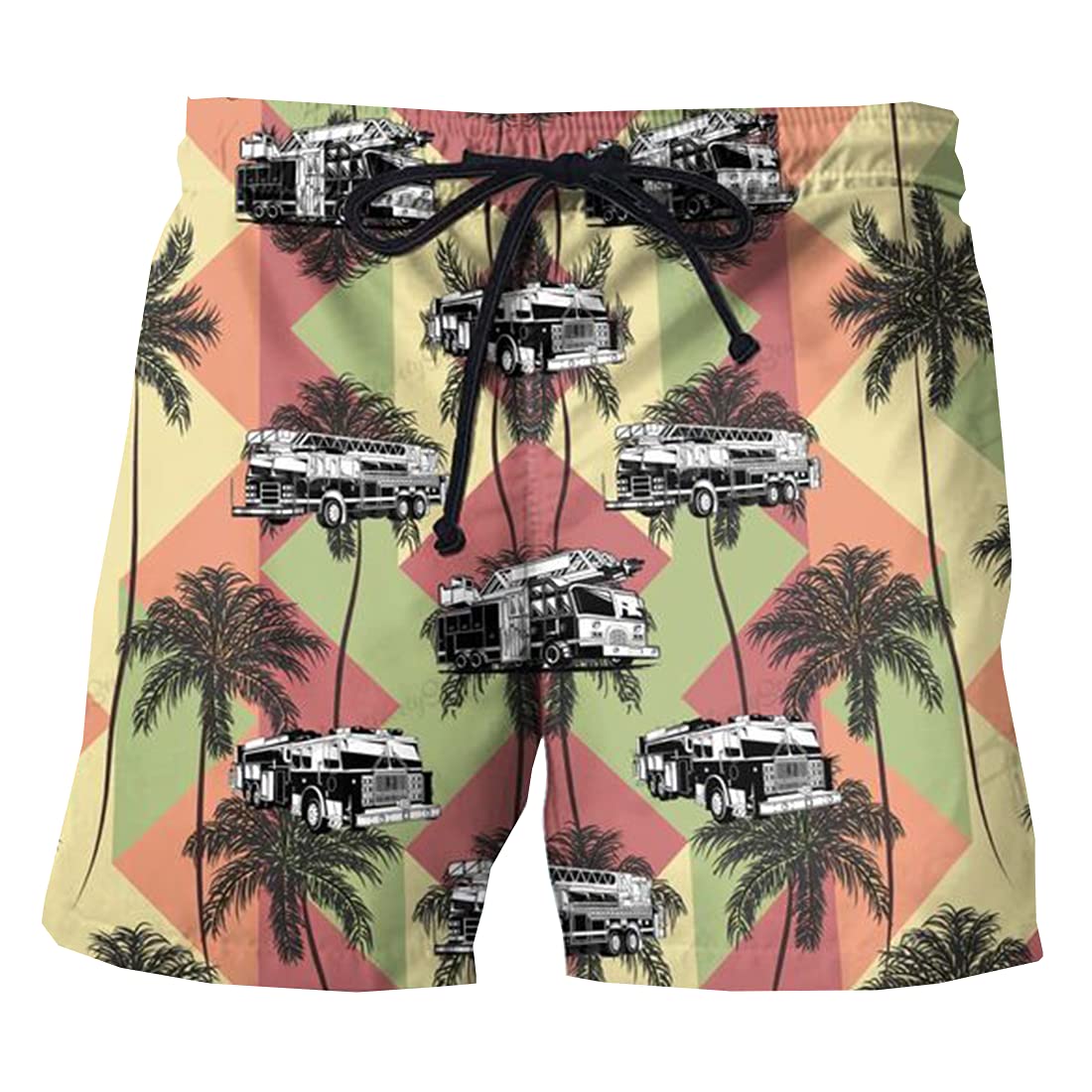 **Men's Quick-Dry Swim Trunks - Hawaiian Beach Shorts with Drawstring for Swimming, Surfing & Vacation - Lightweight & Comfortable for Pool, Beach & Water Sports**
