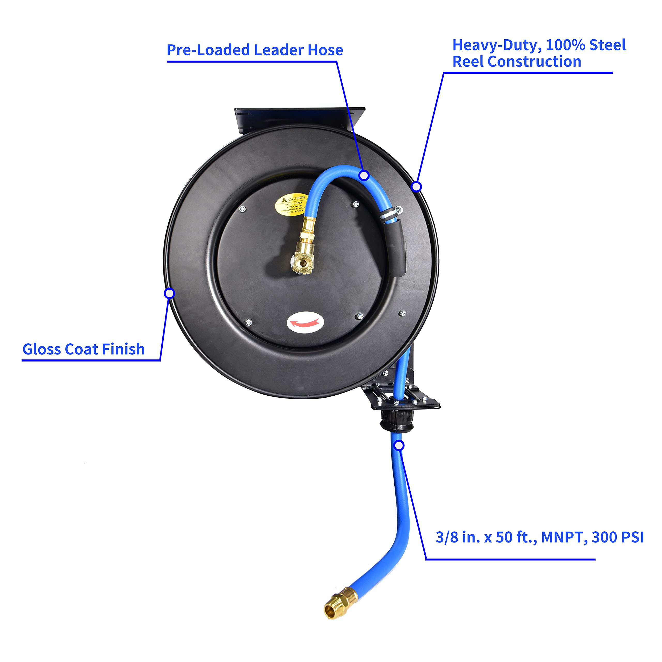 PONO Retractable Air Hose Reel 3/8