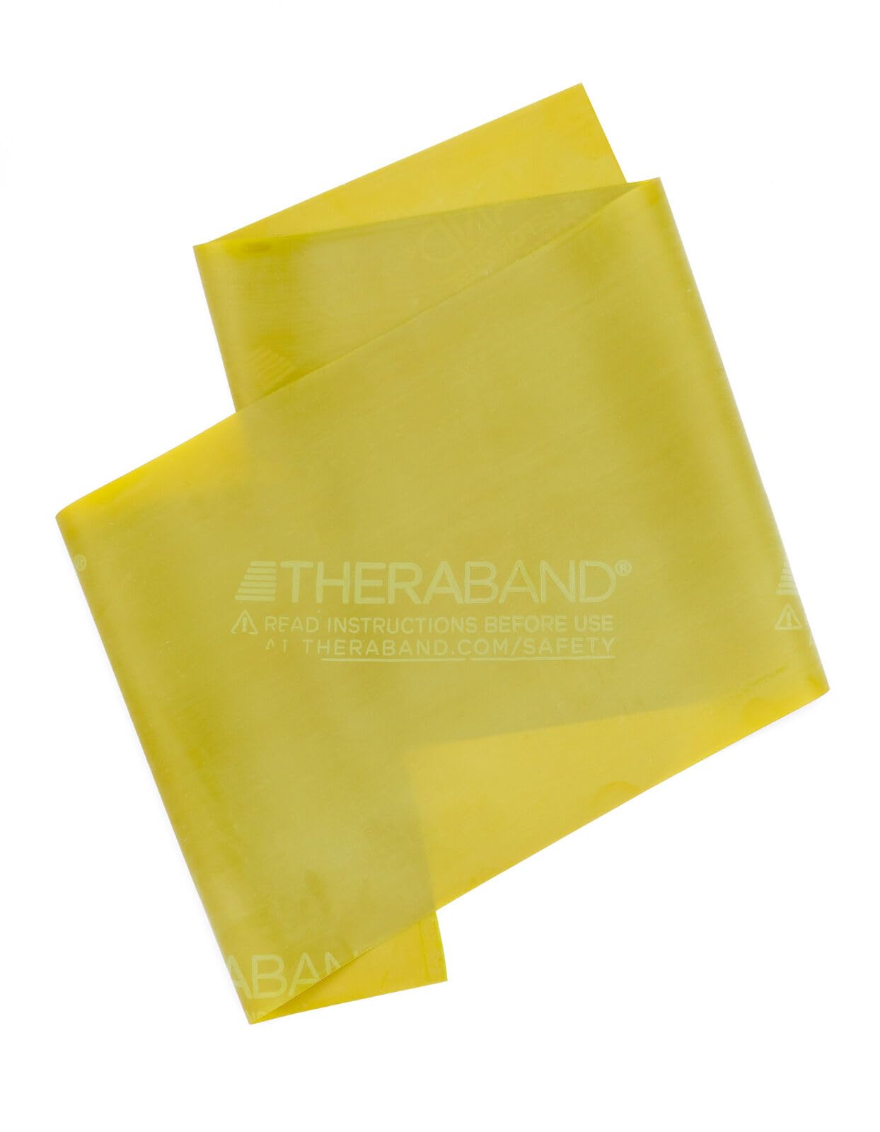 THERABAND Professional Latex Resistance Bands - 6 Ft Exercise Bands for Strength Training, Physical Therapy, Pilates & Home Workouts - Yellow Thin Level 2 Resistance Band - Perfect for Upper & Lower Body Toning, Rehabilitation & Fitness Routines