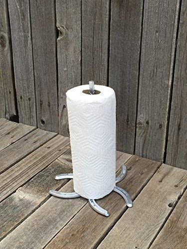 Stainless Steel Horseshoe Paper Towel Holder - Rustproof Kitchen & Bathroom Organizer for Home, Office, or RV Use