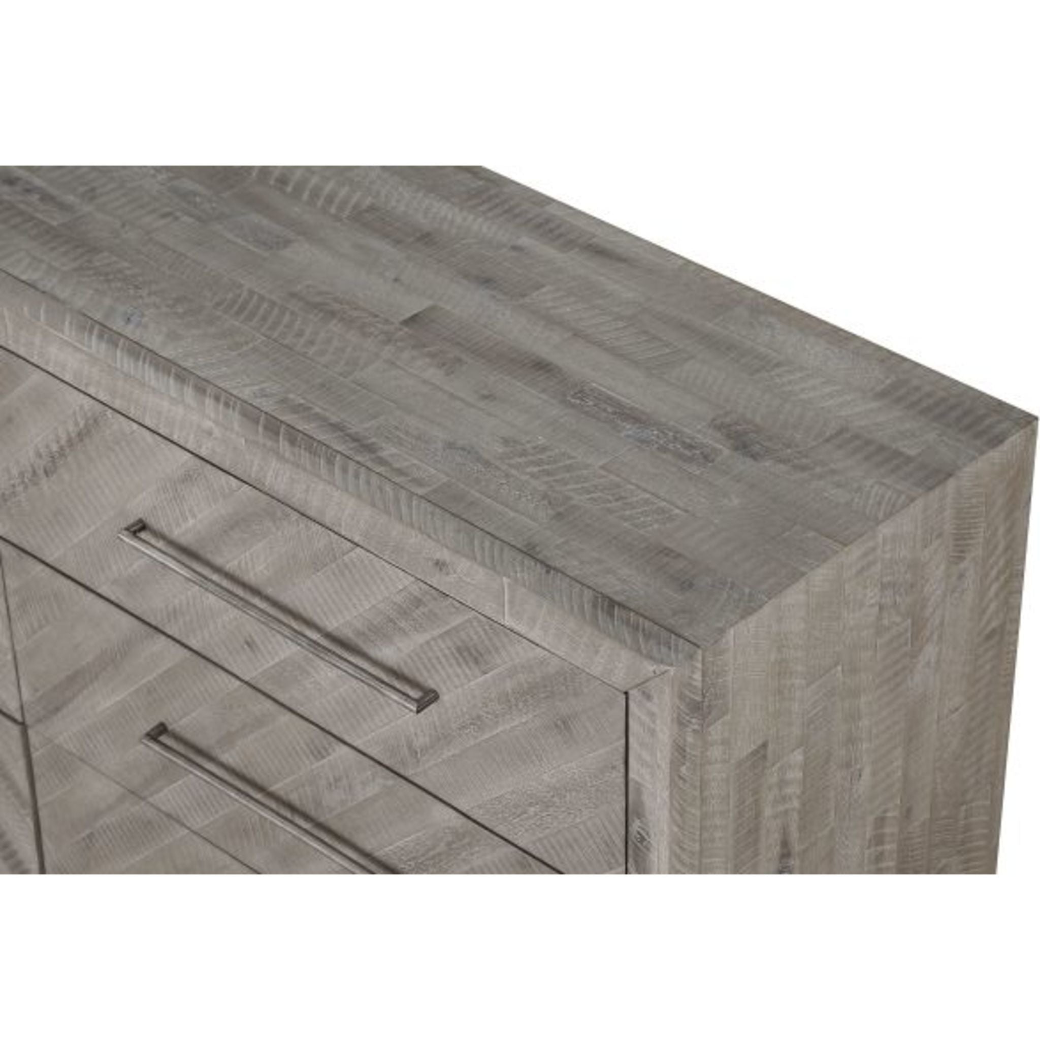 Alexandra Dresser - Rustic Latte Finish Wooden Dresser for Bedroom & Living Room | Farmhouse Style Storage Furniture for Home Decor