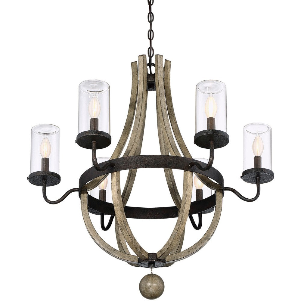 Eden Outdoor Chandelier - Waterproof Hanging Light Fixture for Patio, Garden, Porch & Backyard - Rust-Resistant Weatherproof Design - Perfect for Outdoor Dining & Entertaining Areas