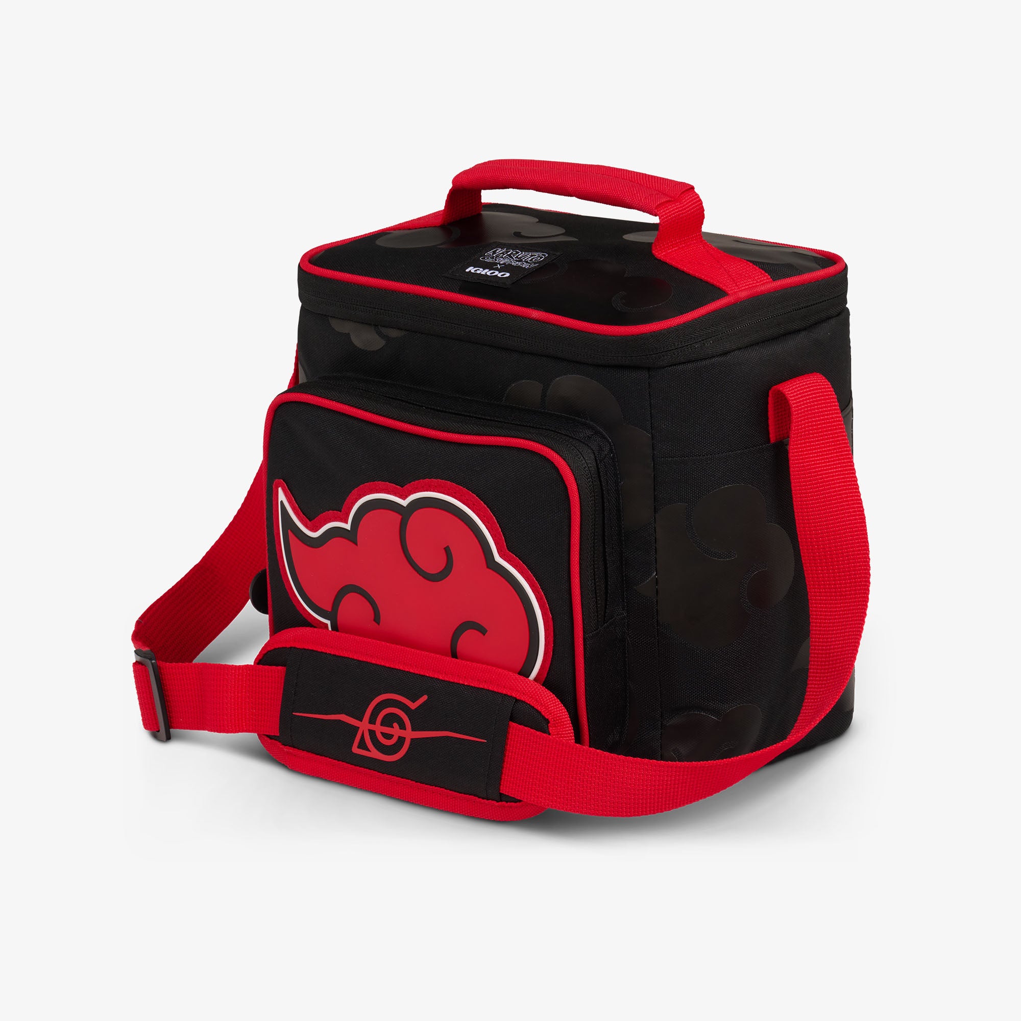 Naruto Shippuden Akatsuki Square Lunch Cooler Bag - Anime Themed Insulated Lunch Box for School, Work & Picnics