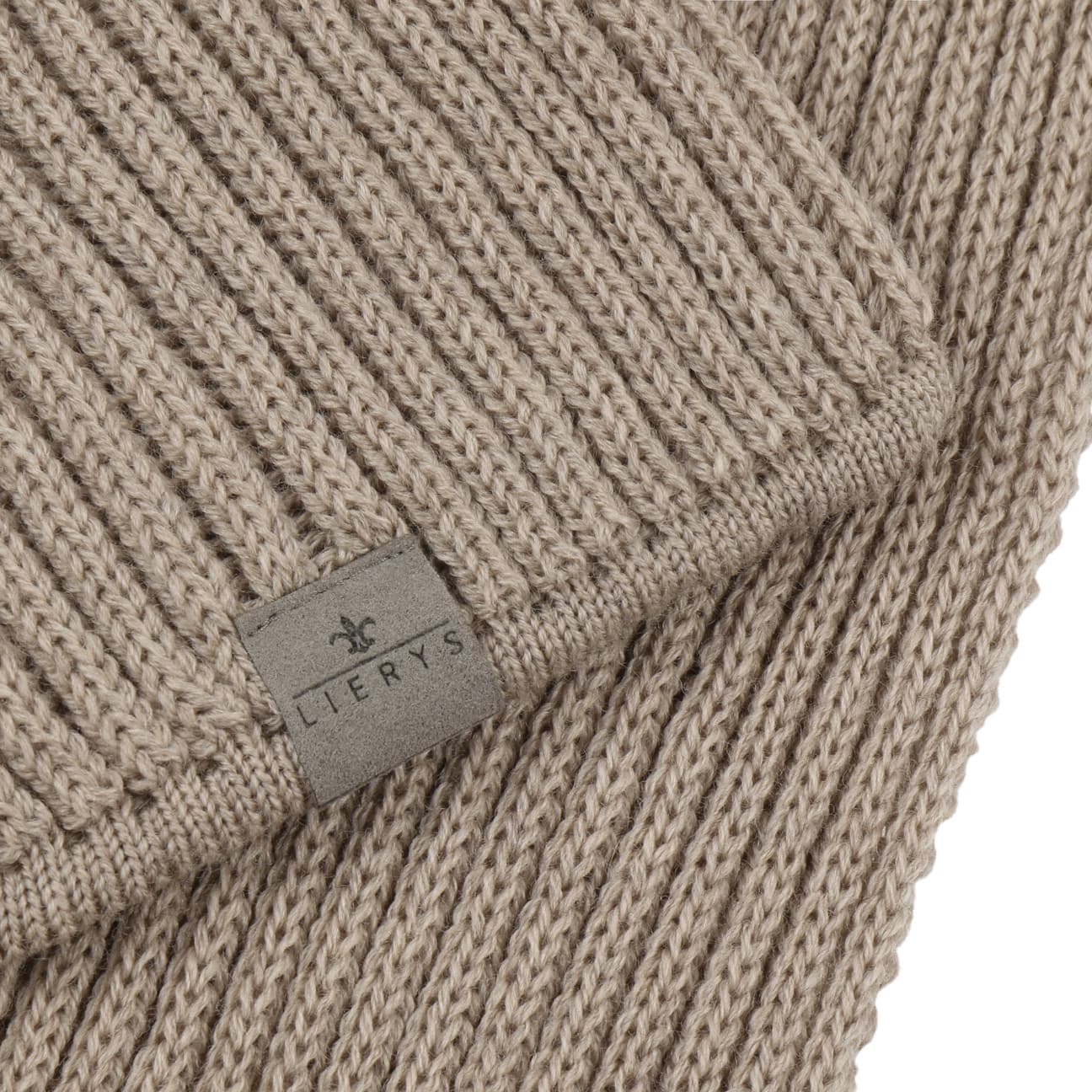 Lierys Premium Merino Wool Rib Scarf - Soft & Warm Winter Accessory for Men & Women - Perfect for Cold Weather, Outdoor Activities & Fashion Styling