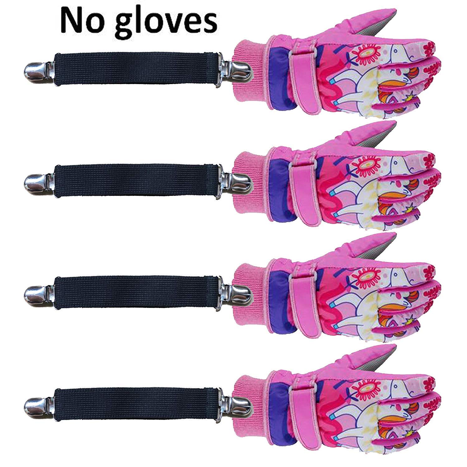 Stainless Steel Mitten Clips for Kids & Adults - Ski, Dog Band, Bed Sheets