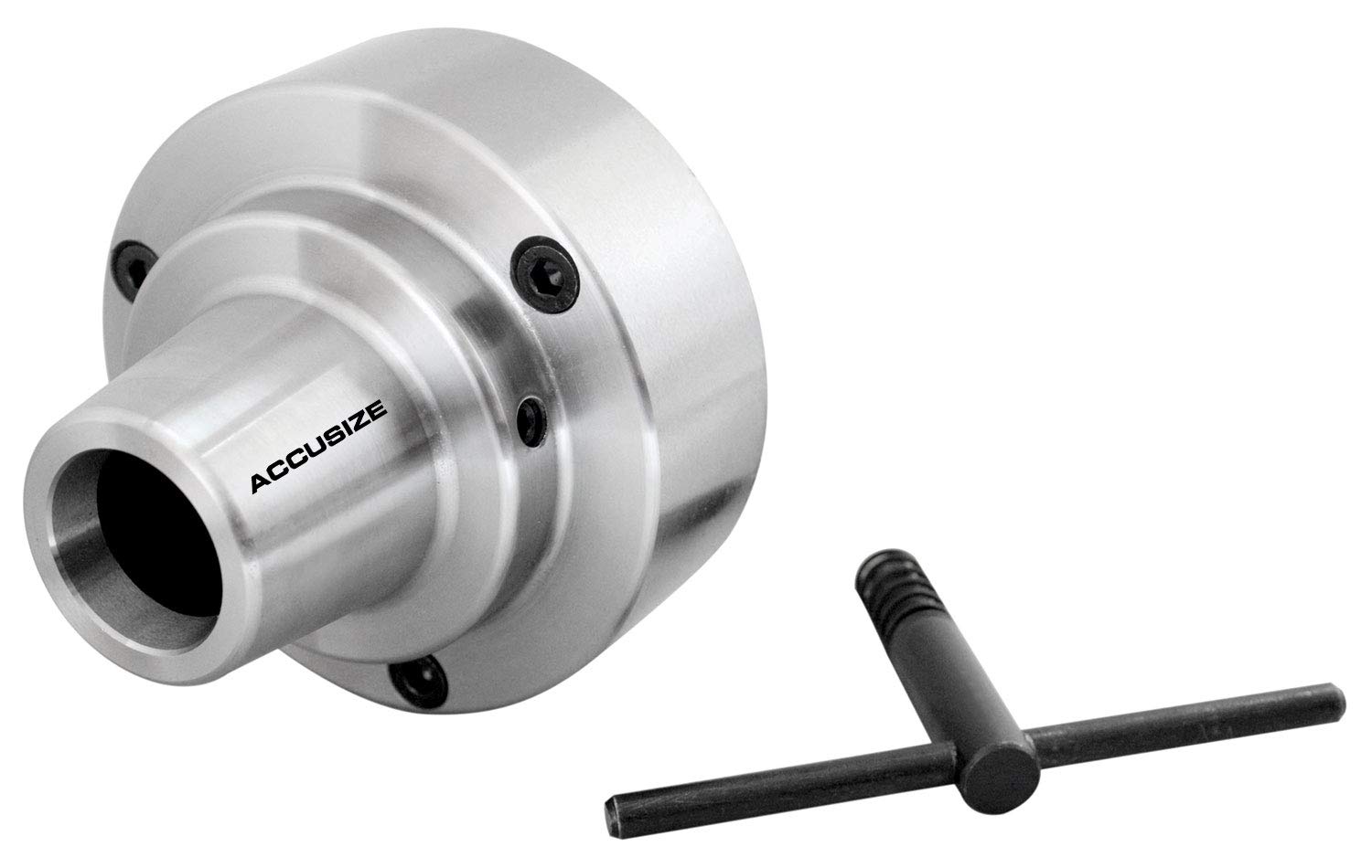 Accusize 5C 5-Inch Plain Back Collet Chuck for Lathe Machines - Precision Tool for Metalworking, CNC Turning & Milling Operations (Model 0269-0010) | Ideal for Workshops, Manufacturing & DIY Metal Projects