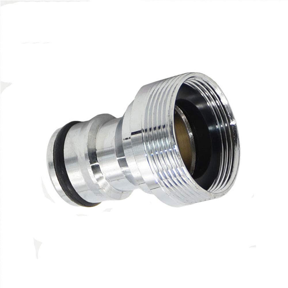 2-Piece Brass Hose Connector Adapter, Male Threaded Metal Water Hose Fitting for Kitchen, Bathroom, Bar & Sink Faucet - Perfect for Outdoor Gardening, RV Plumbing & Home Water Supply Systems