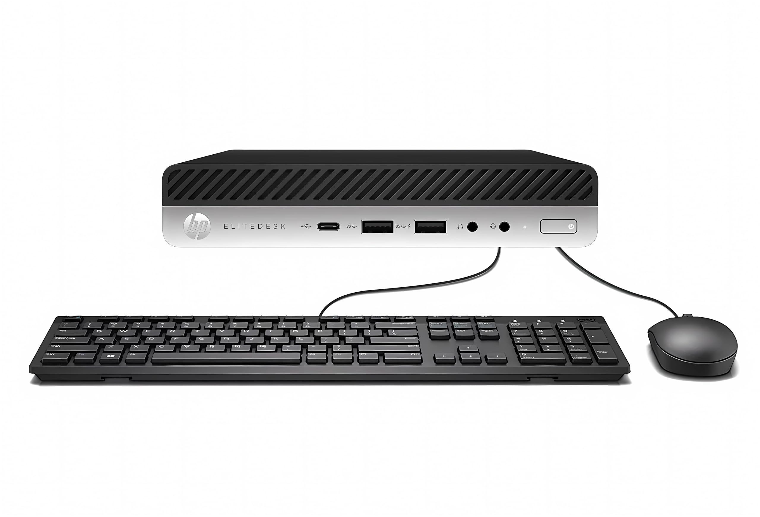 HP EliteDesk 800 G3 Mini PC - Intel Core i5-6500T Quad-Core Processor, 16GB DDR4 RAM, 256GB SSD, Windows 10 Pro (Renewed) - Compact Business Desktop with Keyboard & Mouse, VGA/DP Ports - Perfect for Home Office, Remote Work & Small Business