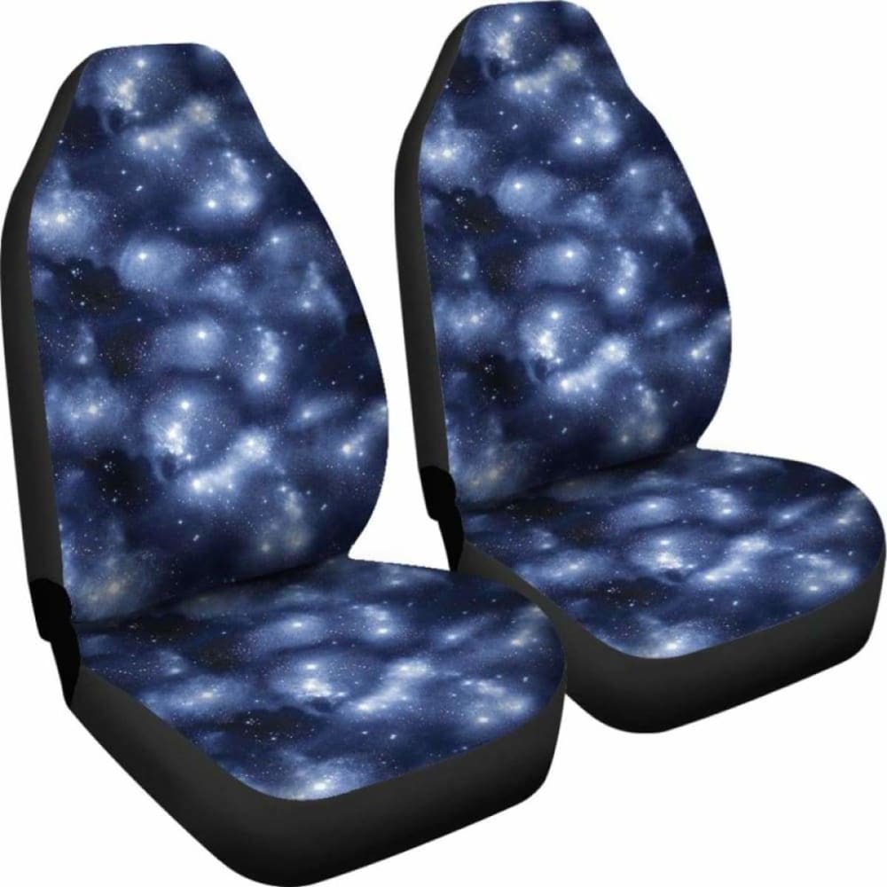 Blue Starry Sky Nebula Galaxy Stars Galactic Car Seat Covers - Universal Fit for Cars, Trucks & SUVs - Enhance Your Vehicle Interior with Cosmic Design