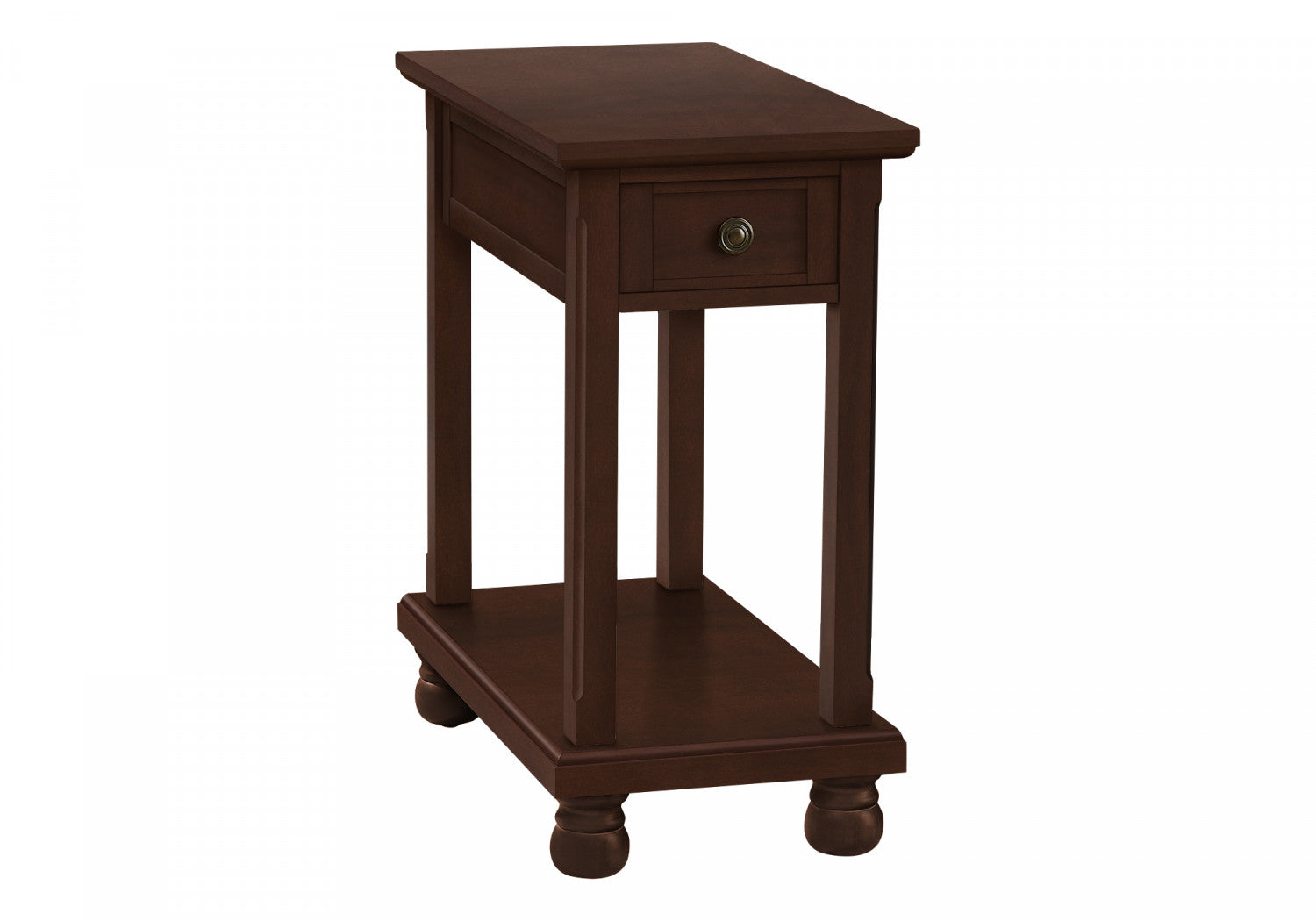 Modern Cova Side Table in Espresso Finish - Small End Table for Living Room, Bedroom, or Office - Perfect for Coffee, Books, and Decor