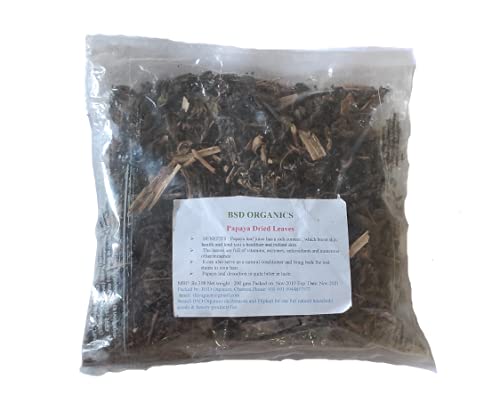 Organic Dried Papaya Leaves for Tea, Juice & Beauty - 100g