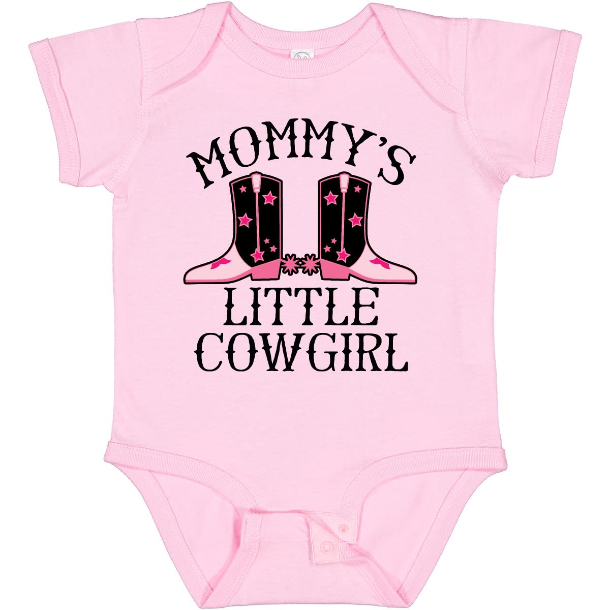 Inktastic Mommy Little Cowgirl Baby Clothes - Adorable Infant Bodysuit for Girls | Perfect for Playdates, Photo Shoots & Western-Themed Events