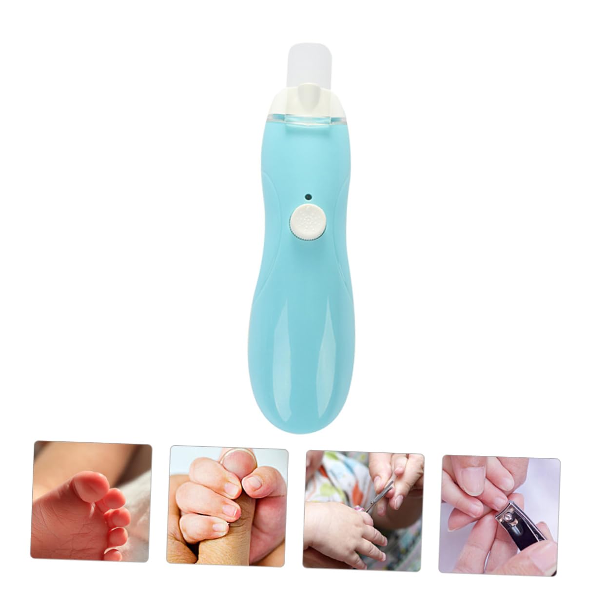 CATIEBYE Electric Nail Grinder & Trimmer Kit - Safe Baby Nail Clippers for Newborns & Kids - Gentle Nail Care with ABS Material - Perfect for Home Use & Travel