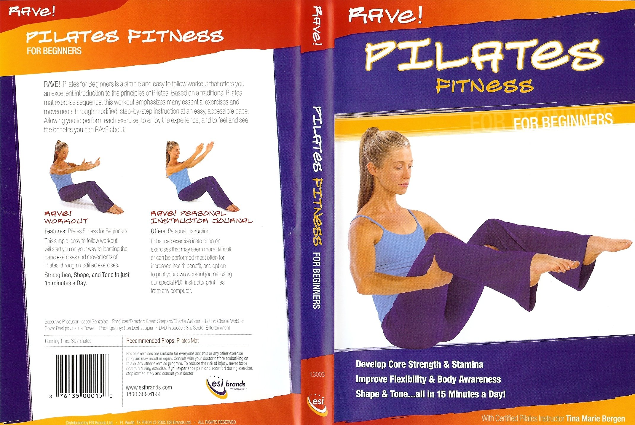 Pilates Fitness For Beginners DVD - Complete Workout Guide for Home Exercise & Core Strength Training | Perfect for Yoga, Stretching & Toning
