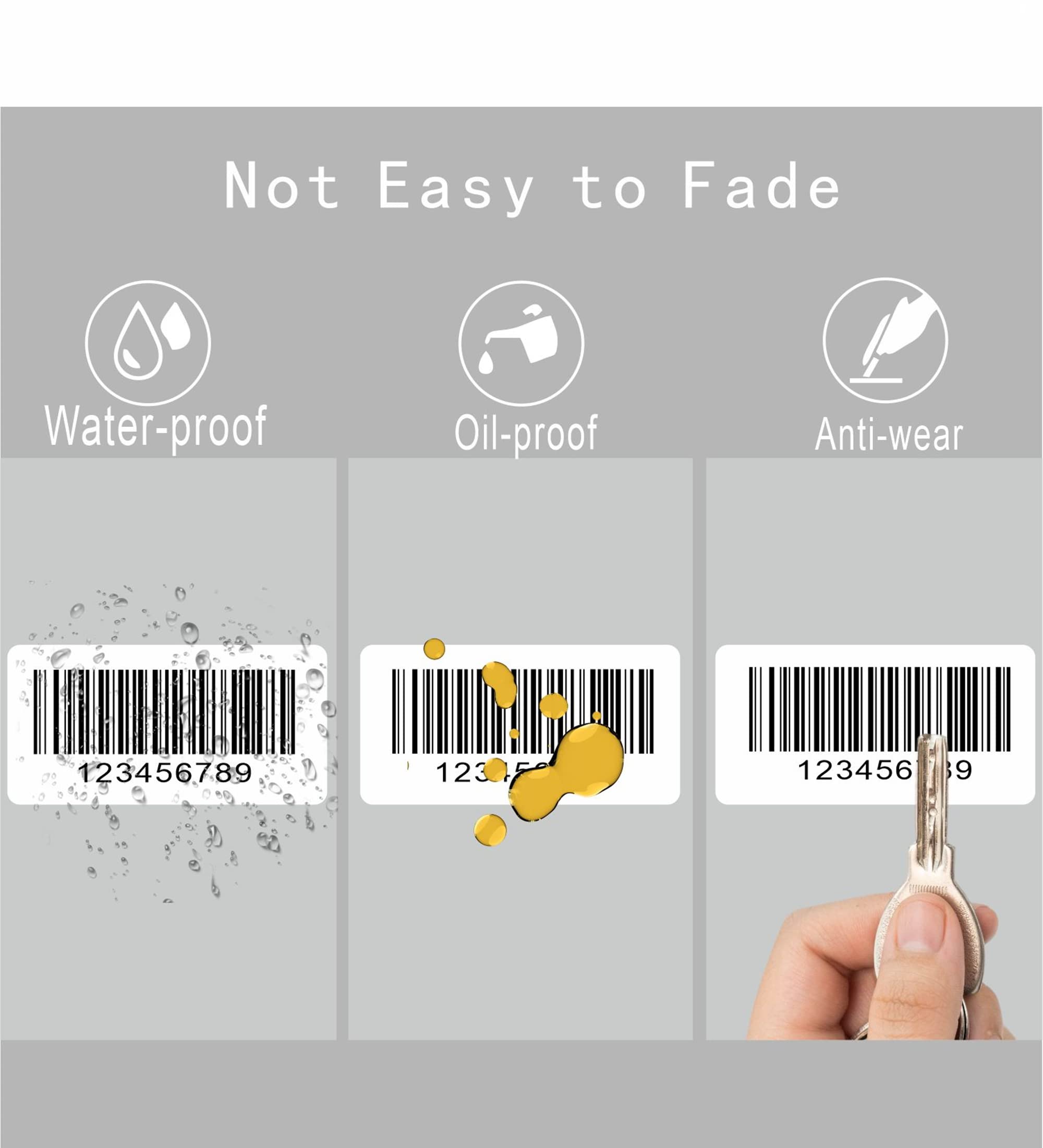 Hybsk 2x1 Inch Direct Thermal Labels - Premium Barcode & Address Stickers for Rollo & Zebra Printers (2