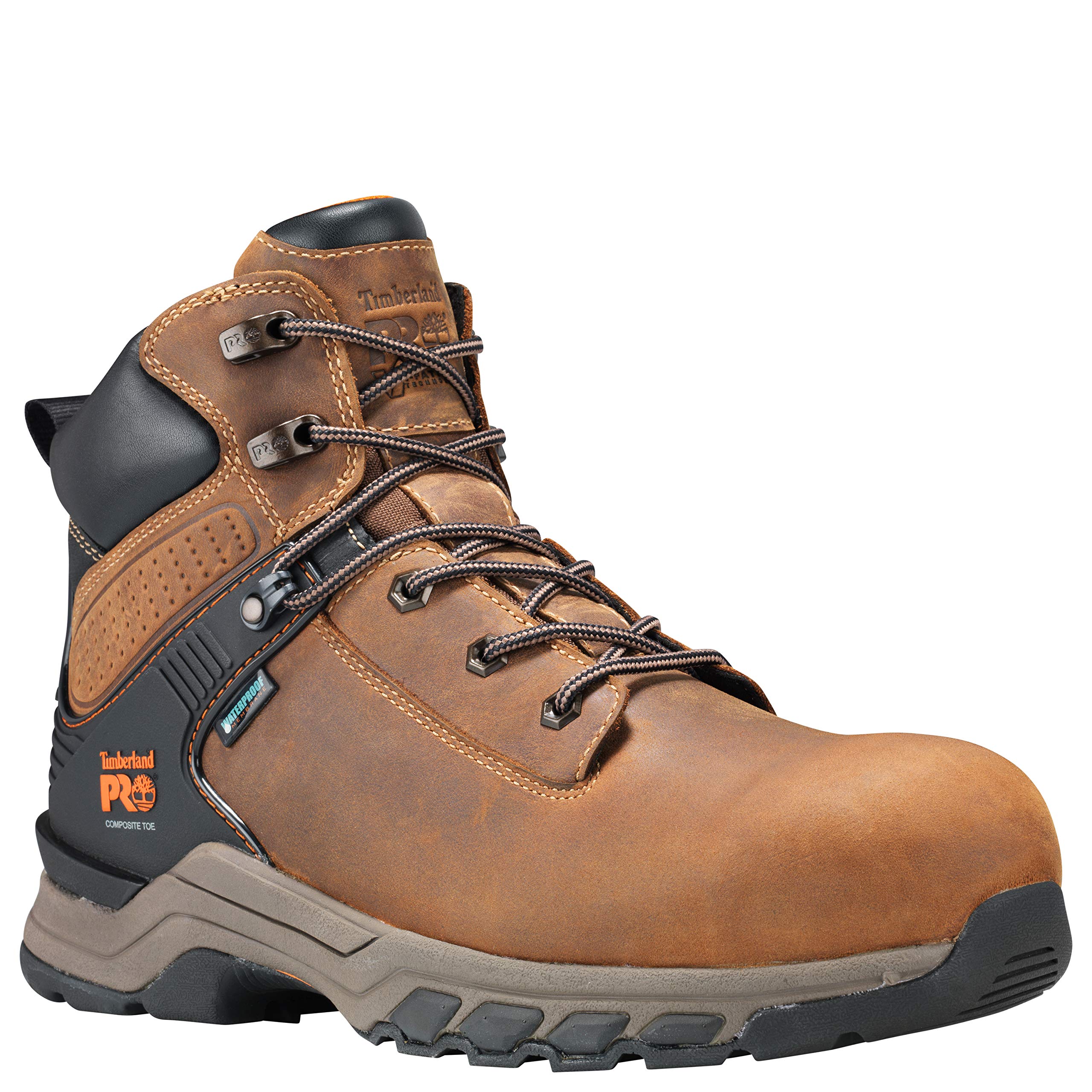 Timberland PRO Men's Hypercharge 6 Inch Composite Safety Toe Waterproof Work Boots - Steel Toe Industrial Shoes for Construction, Warehouse & Outdoor Work
