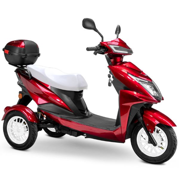 Premium Full-Size 3-Wheel Mobility Scooter for Adults - Lightweight & Foldable Electric Wheelchair with Comfortable Seat - Ideal for Shopping, Travel & Outdoor Activities