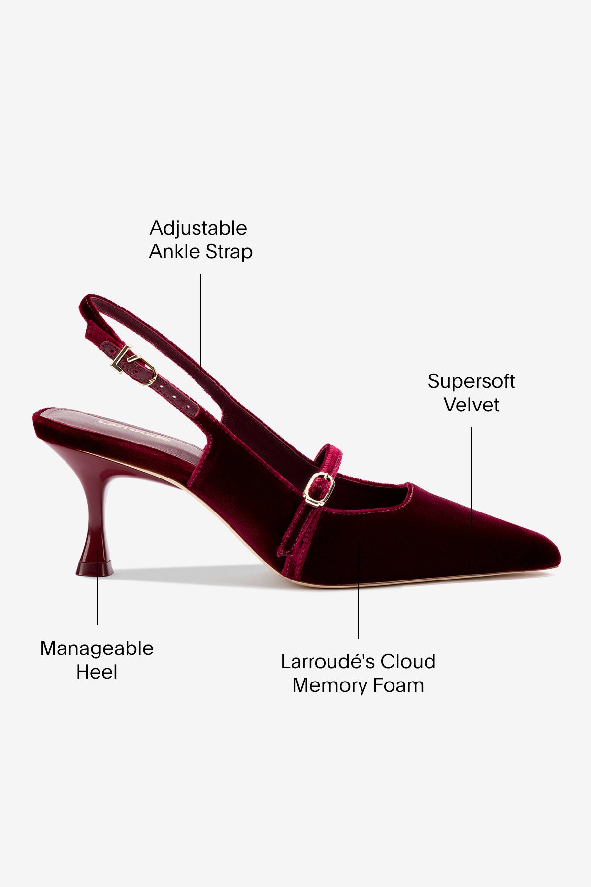Ines Pump Women's Shoes - Elegant Wine Velvet Heels for Parties, Weddings & Special Occasions