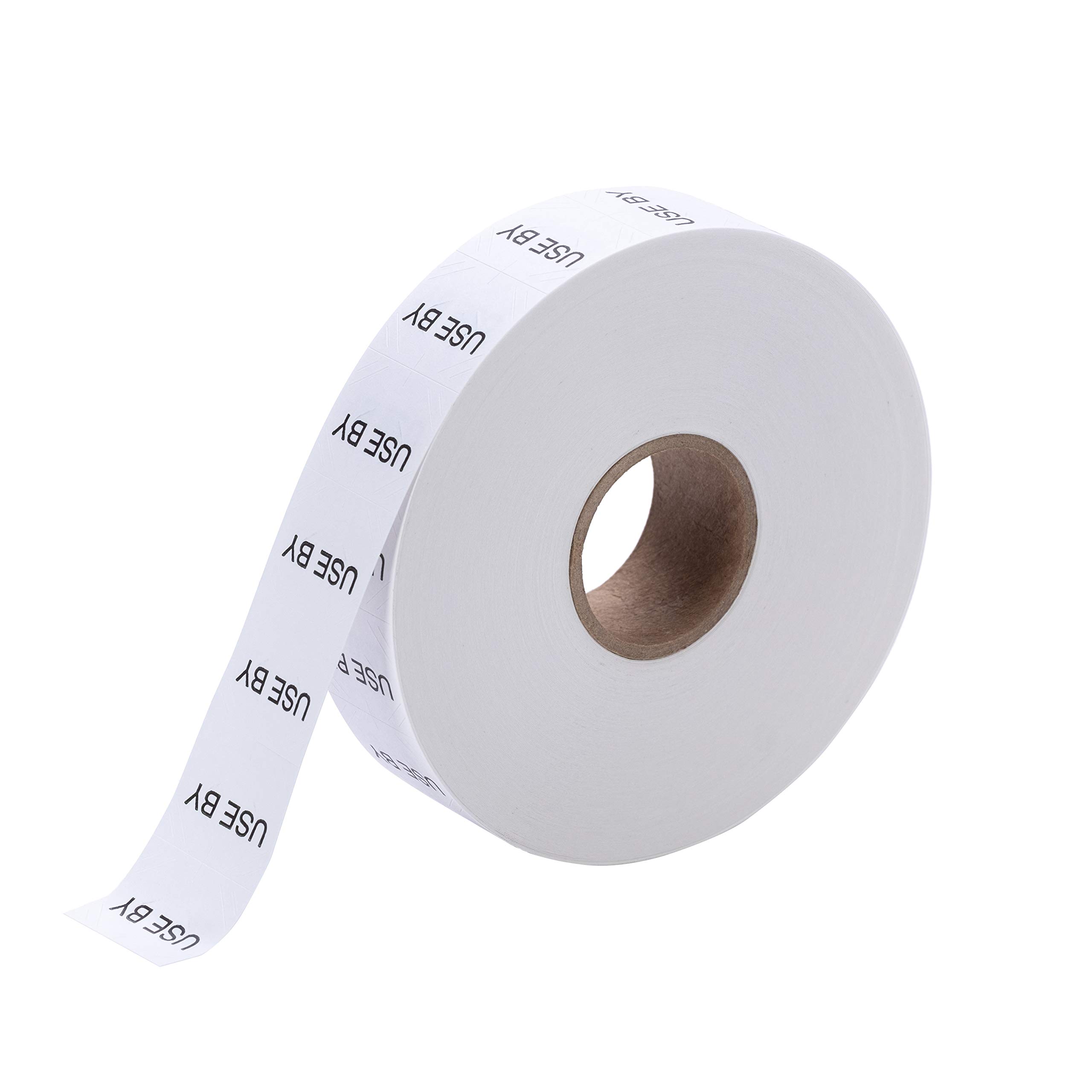 Perco USE by Labels for Monarch 1136 Price Gun - 8 Rolls (14,000 Marking Labels) with Bonus Ink Roll - Retail Pricing, Inventory Labeling & Warehouse Organization