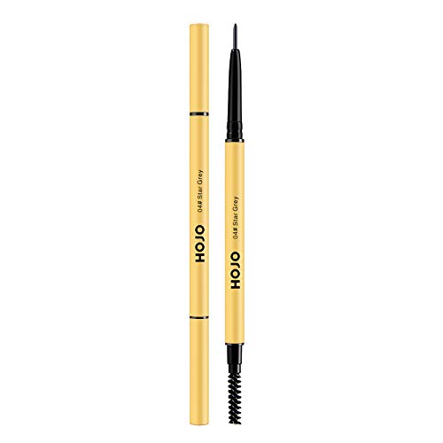 Professional Eyebrow Stencil Kit with Smooth Pencil - Dual-Ended for Even Texture & Perfect Brows | Ideal for Makeup Beginners & DIY Beauty at Home