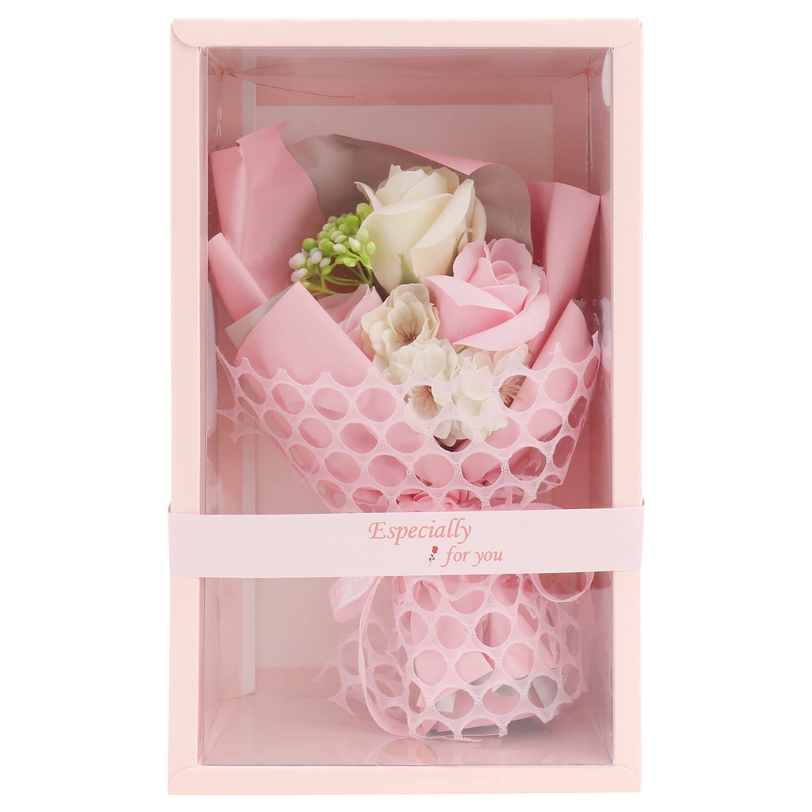 SOIMISS Artificial Soap Rose Bouquet Gift Box - 12 Realistic Simulation Roses for Valentine's Day, Anniversary, Wedding, Home Decor & Romantic Gifts