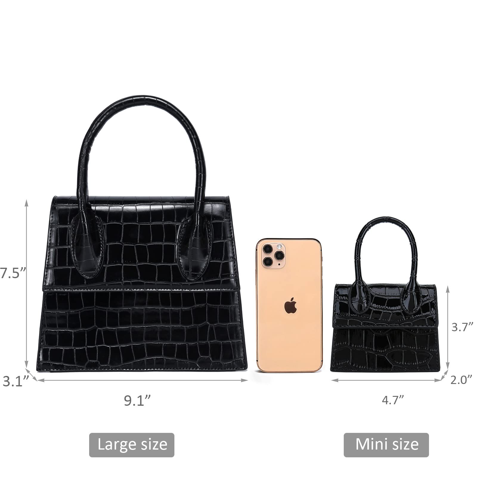 CATMICOO Mini Purse for Women - Small Crocodile Pattern Handbag | Perfect for Evening Parties, Date Nights & Travel Accessories