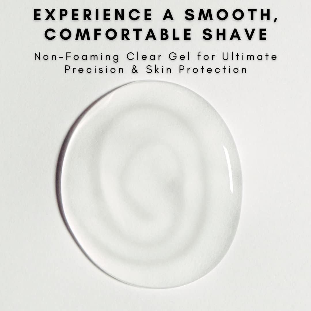 Best Clear Shaving Gel for Men & Women - Ultra Smooth Shave, Moisturizing & Soothing Formula - Perfect for Sensitive Skin & Daily Use