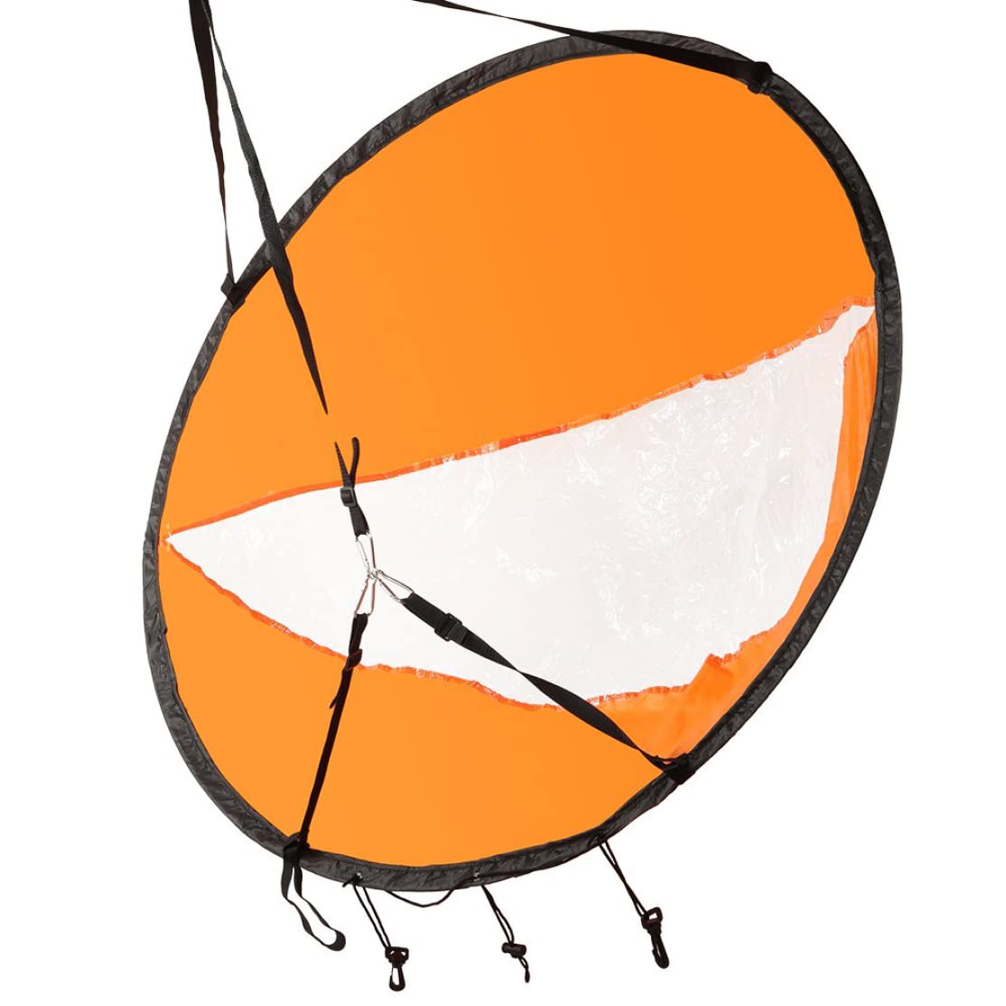 Foldable PVC Kayak Sail with Quick Release & Clear Window - Downwind Kayak Wind Sail for Inflatable Boats, Canoes & Paddle Boards | Portable Kayak Accessories Kit for Sailing & Water Sports Adventures