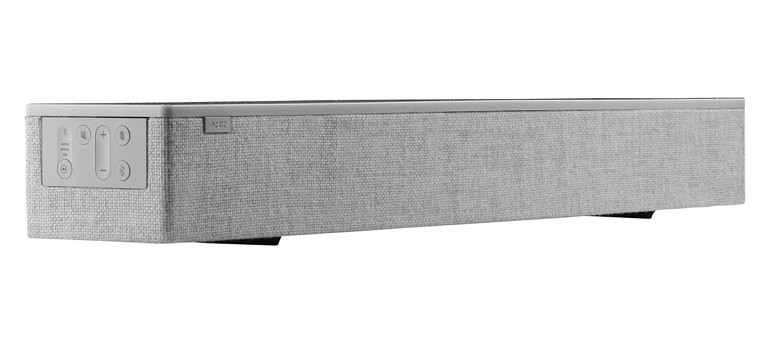 Acendo Vibe Premium Conference Sound Bar with Crystal Clear Audio - Bluetooth Speaker for Home Office & Video Calls (Grey) - Perfect for Zoom Meetings, Webinars & Remote Work