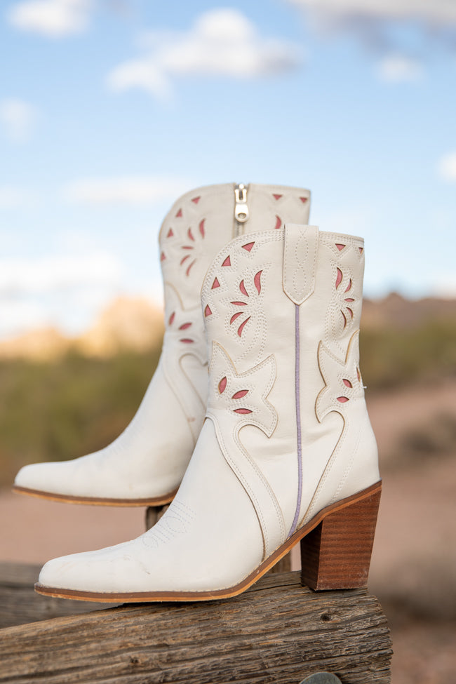 Dallas White Pointed Toe Booties for Women - Stylish Ankle Boots with Comfortable Heel | Perfect for Office, Party & Fall Fashion Outfits