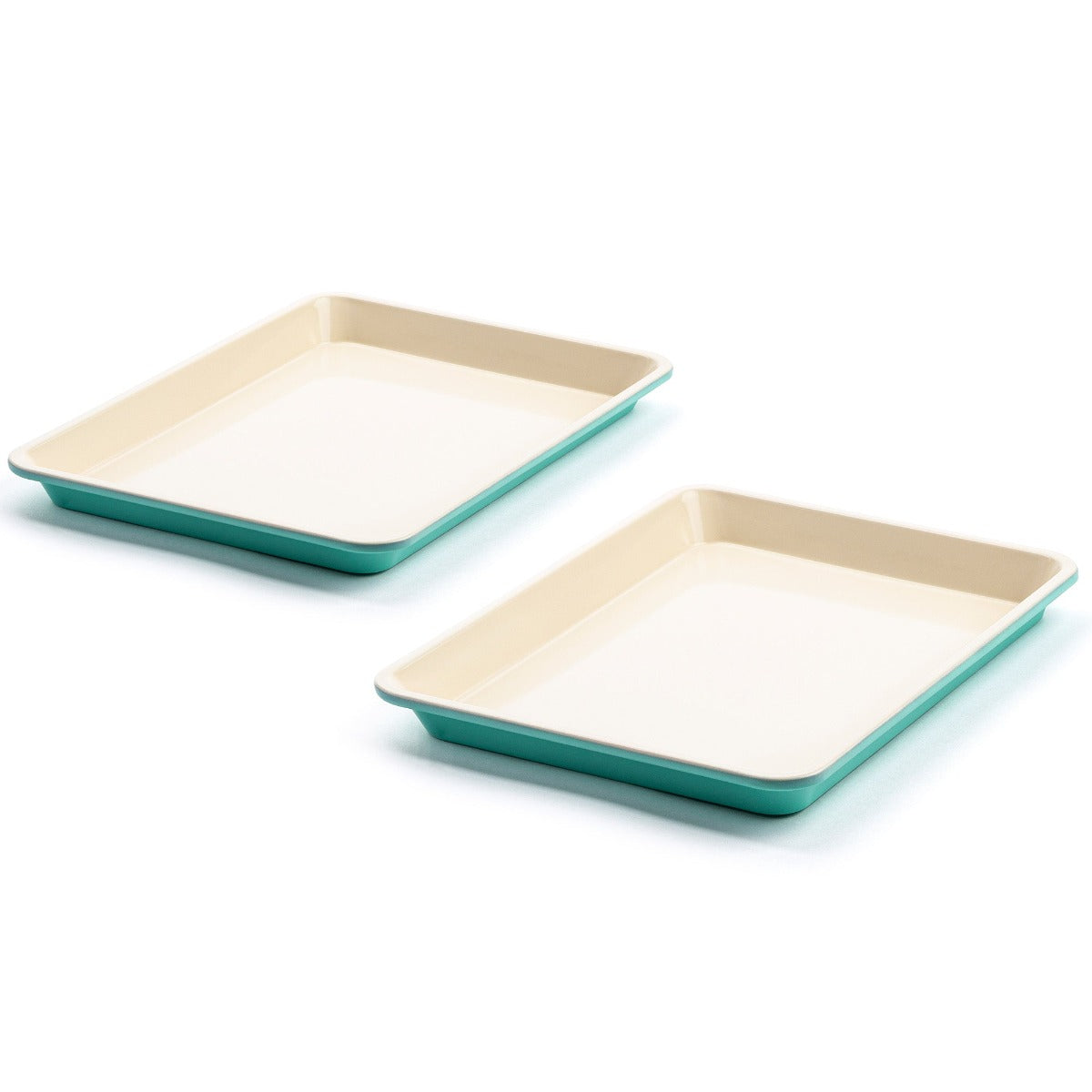 GreenLife Ceramic Nonstick 13 x 9 Inch Cookie Baking Sheet Set - Perfect for Baking Cookies, Cakes, Roasting Vegetables & More | Oven Safe & Eco-Friendly
