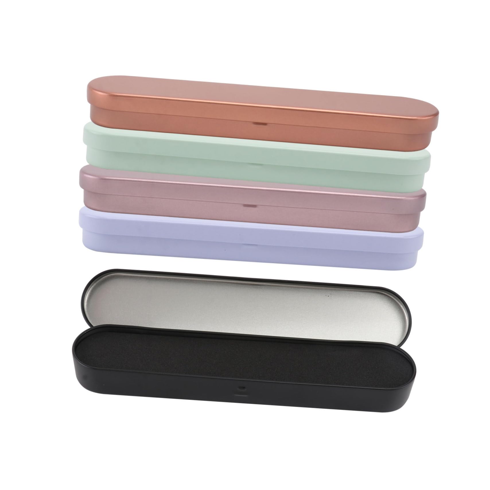 Professional CANIGHT Eyelash Extension Tweezers Storage Box - 5-Piece Set with Double Layer Sponge Padding for Secure Drop Protection & Comfortable Grip - Perfect for Lash Technicians, Salon Professionals & Home Use