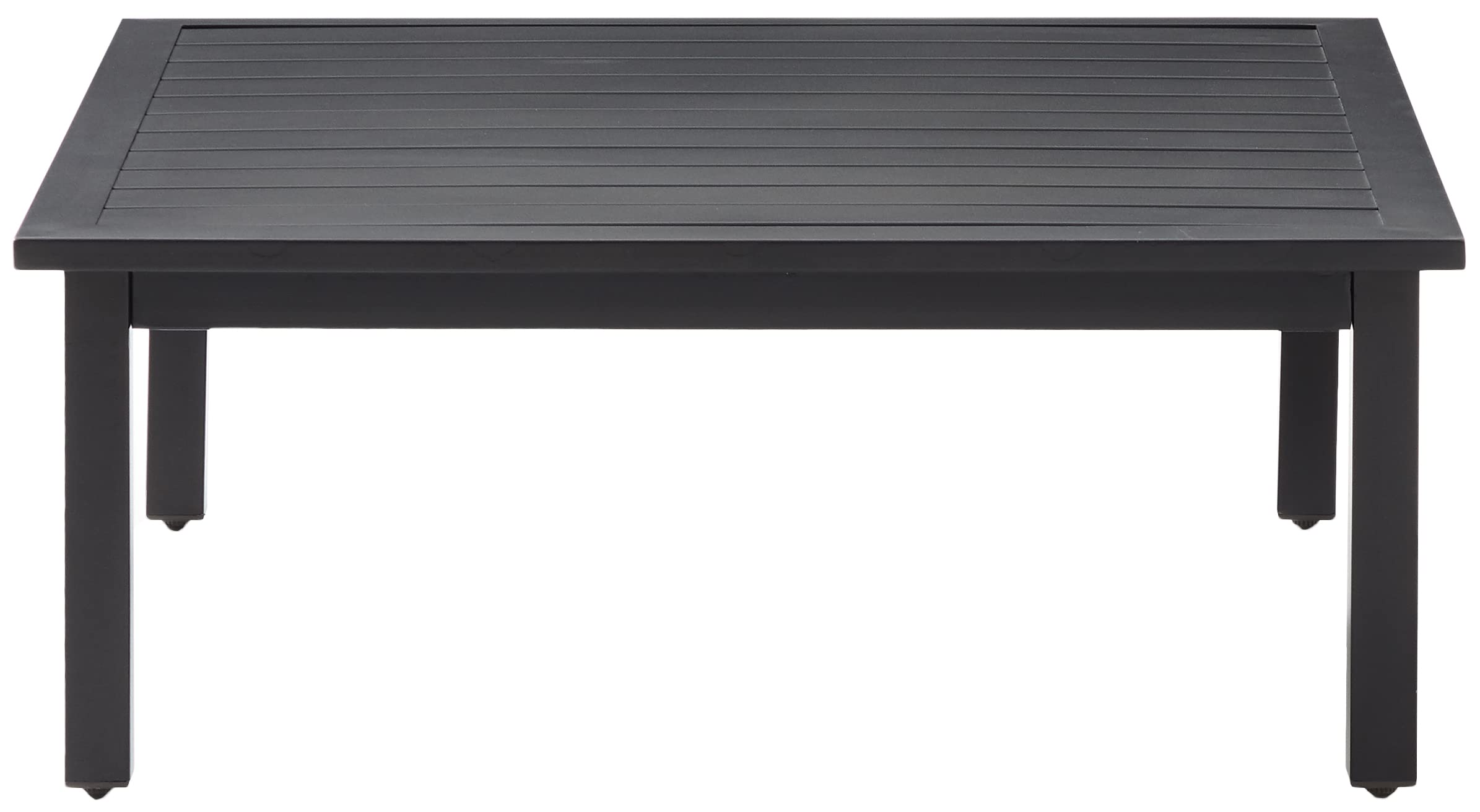 Crosley Clark Weather-Resistant Metal Outdoor Coffee Table - Matte Black for Patio, Deck, Porch & Garden - Perfect for Outdoor Entertaining & Relaxation