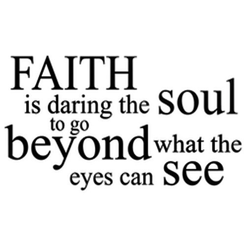 Faith Religious PVC Wall Stickers - Purple Home Decor for Living Room & Entrance, 35.6cm x 61cm - Perfect for Bible Study Rooms, Church Events & Spiritual Spaces